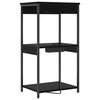 vidaXL Cabinet de chevet Ch&ecirc;ne noir 41 x 31 x 76 cm Bois d'ing&eacute;nierie