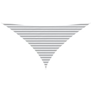 vidaXL Voile d'ombre Gris clair et blanc 3,5 x 3,5 x 4,9 m