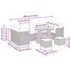 vidaXL Ensemble de canap&eacute; de jardin 10 pcs beige et gris clair