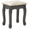 vidaXL Ensemble de coiffeuse avec tabouret Gris 100x40x146cm Paulownia