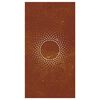 vidaXL D&eacute;coration murale jardin 105x55cm acier corten design du soleil