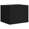 vidaXL Ensemble de meuble TV mural Montage mural 6 pcs Noir