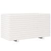 vidaXL Jardini&egrave;re blanc 90x40x49,5 cm bois de pin massif