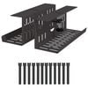 vidaXL Plateau de gestion de c&acirc;bles sous le bureau 2 pc Noir