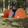 vidaXL Tente de camping tunnel 4 personnes orange imperm&eacute;able