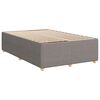 vidaXL Sommier &agrave; lattes de lit avec matelas Taupe 120x200 cm Tissu