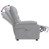 vidaXL Fauteuil Gris clair Tissu