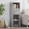 vidaXL Buffet haut gris b&eacute;ton 40x42,5x124 cm bois d'ing&eacute;nierie