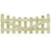 vidaXL Portillons de jardin 2 pcs Pin imprégné 150x60 cm