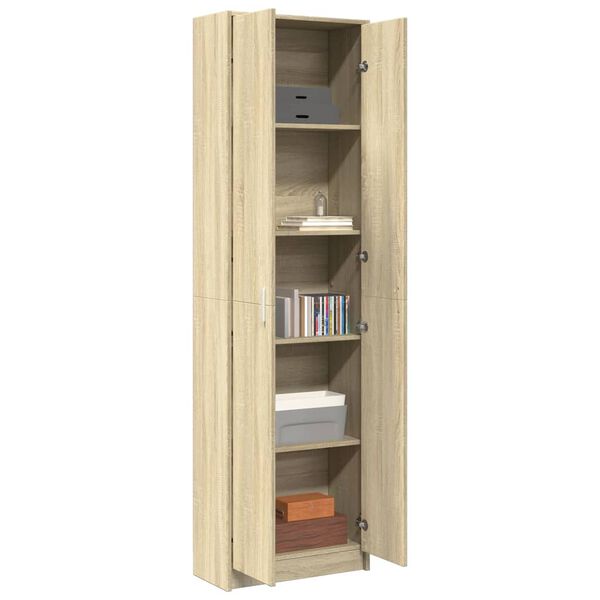 vidaXL Garde-robe de couloir Ch&ecirc;ne sonoma 55x25x189 cm Agglom&eacute;r&eacute;