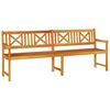 vidaXL Banc ext&eacute;rieur Naturel 220 x 56 x 90 cm Bois d'Acacia Massif
