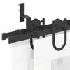 vidaXL Kit de quincaillerie de porte coulissante 366 cm acier noir
