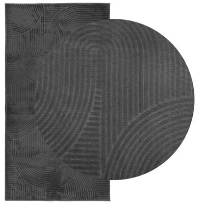 vidaXL Tapis IZA poils courts style scandinave anthracite 80x150 cm