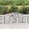 vidaXL Paniers &agrave; gabions arqu&eacute;s 25 pcs 400x30x100/120 cm Fer galvanis&eacute;