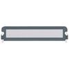 vidaXL Barrière de sécurité de lit d'enfant Gris 180x42 cm Polyester