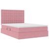 vidaXL Lit avec rangement et matelas Rose 140 x 190 cm Velours