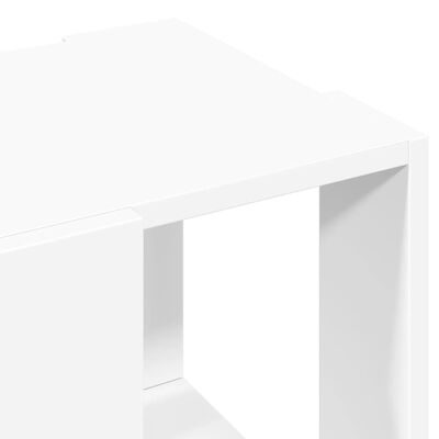 vidaXL Table basse blanc 32x32x30 cm bois d'ingénierie