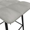 vidaXL Tabourets de bar lot de 2 gris clair velours