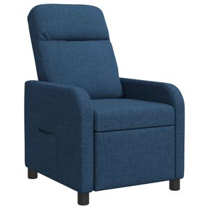 vidaXL Fauteuil inclinable Bleu Tissu