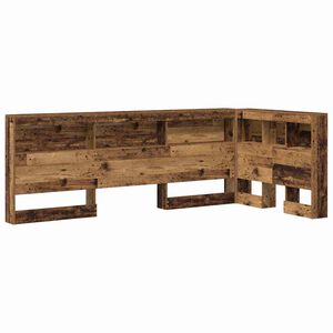 vidaXL T&ecirc;te de lit de rangement Bois Ancien Bois d'ing&eacute;nierie