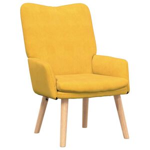 vidaXL fauteuil Jaune clair 63 x 67 x 94 cm tissu