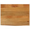 vidaXL Dessus de table &agrave; bord vivant 70x60x2,5 cm bois massif manguier