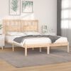 vidaXL Cadre de lit sans matelas bois massif 120x200 cm