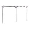 vidaXL Pergola de jardin Gris 400x40x205 cm Bois de pin impr&eacute;gn&eacute;