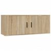 vidaXL Meuble TV mural Ch&ecirc;ne Sonoma 100x34,5x40 cm