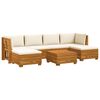 vidaXL 7 pc Ensemble de canap&eacute;s d'ext&eacute;rieur Bois d'Acacia Massif
