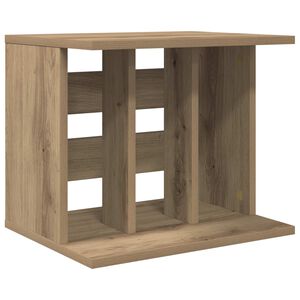 vidaXL Rangement de disques vinyles Ch&ecirc;ne artisanal 42 x 33 x 36 cm