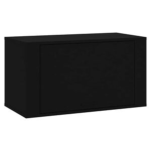 vidaXL Armoire &agrave; chaussures murale Noir 70x35x38 cm Bois d'ing&eacute;nierie