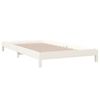 vidaXL Lit empilable sans matelas blanc 80x200 cm bois de pin massif