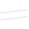 vidaXL &Eacute;tag&egrave;res murales 2 pcs Blanc 100x9x3 cm