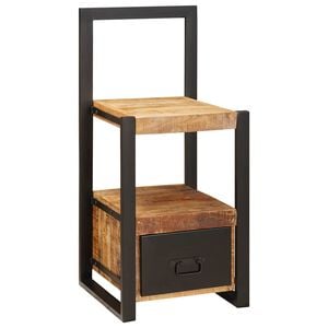 vidaXL Support valet Marron 40 x 40 x 90 cm Bois de mangue massif
