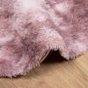 vidaXL Tapis Shaggy &agrave; poils longs NAVARRA rose poudr&eacute; 120x120 cm