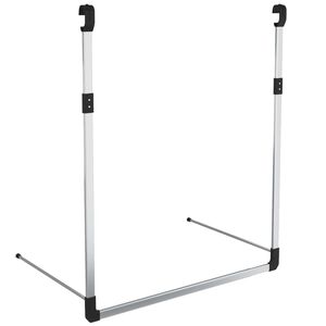 vidaXL Rail de suspension de garde-robe t&eacute;lescopique Argent&eacute;