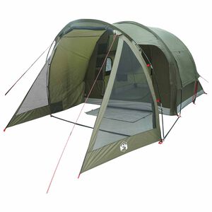 vidaXL Tente Cabane 4 personne Vert olive Polyester et Acier