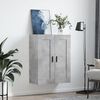 vidaXL Armoire murale gris béton 69,5x34x90 cm bois d'ingénierie