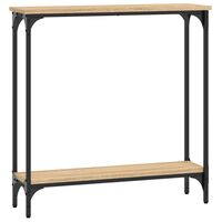 vidaXL Table console chêne sonoma 75x22,5x75 cm bois d'ingénierie