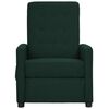 vidaXL Fauteuil de massage Vert fonc&eacute; Tissu