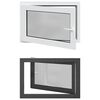 vidaXL Fen&ecirc;tre de sous-sol RISOR 90 x 60 cm PVC et verre Anthracite