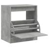 vidaXL Armoire &agrave; chaussures gris b&eacute;ton 60x42x69 cm bois d'ing&eacute;nierie