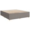 vidaXL Sommier &agrave; lattes de lit avec matelas Taupe 180x200 cm Tissu