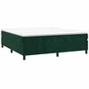 vidaXL Cadre de lit vert fonc&eacute; 200x200 cm velours