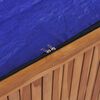 vidaXL Boîte de rangement de jardin 150x50x58 cm Bois d'acacia solide