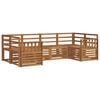 vidaXL Ensemble de canap&eacute;s d'ext&eacute;rieur 6 pc Naturel