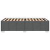 vidaXL Cadre de lit sans matelas gris fonc&eacute; 90x200 cm tissu