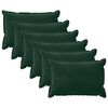 vidaXL Housse de coussin 6 pcs HOUTEN Vert fonc&eacute; 50 x 70 cm Velours