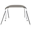 vidaXL Auvent bimini &agrave; 2 arceaux gris 180x130x110 cm